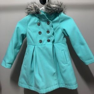 Teal Girls’ Coat